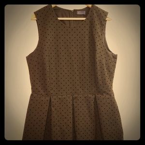 GAP Black Dress with Velvet Swiss Dot Pattern (18)